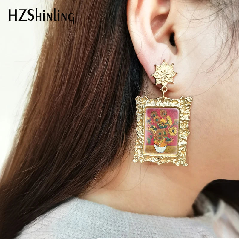 the klimt kiss earrings disco reign