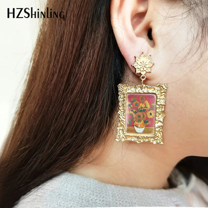 the klimt kiss earrings disco reign
