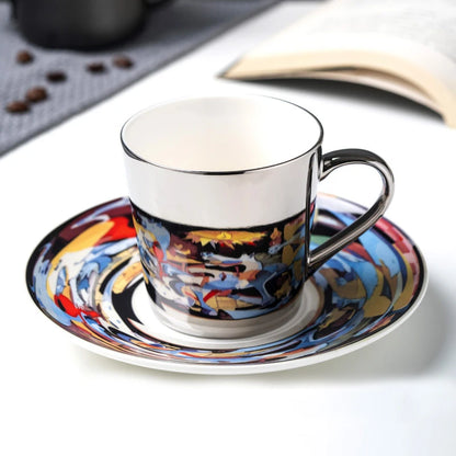 Picasso Guernica Mirror Coffee Cup with Saucer