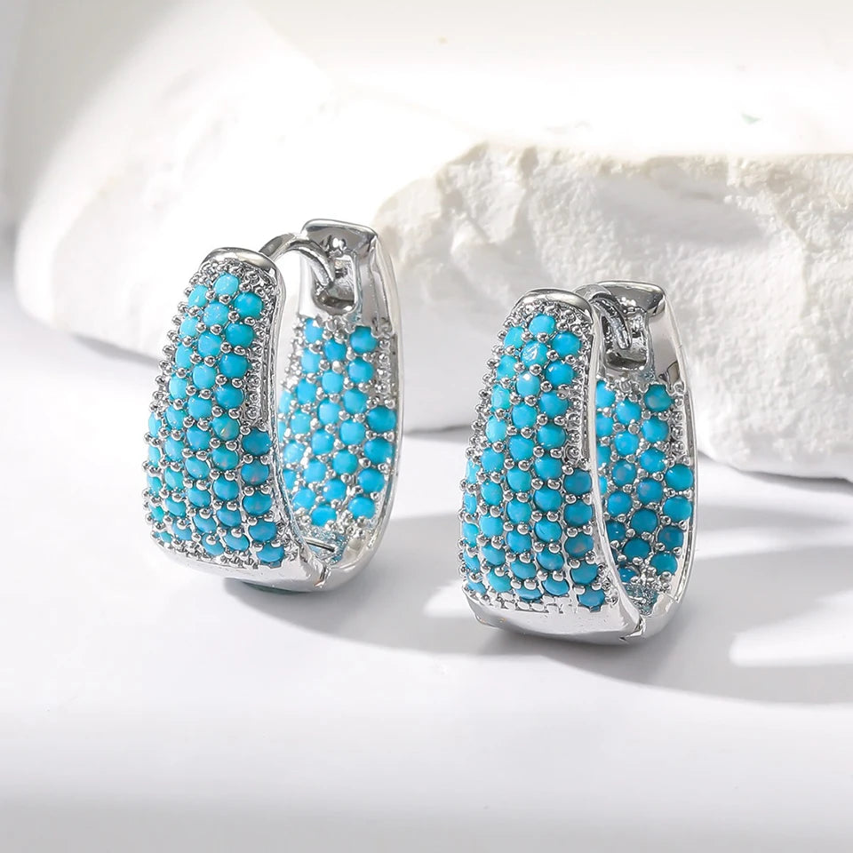 the napa turquoise gold | silver earrings