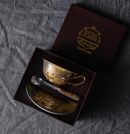 Klimt Kiss Ceramic Tea Set Gift