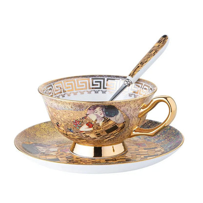 Klimt Kiss Ceramic Tea Set Gift