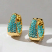 the napa turquoise gold | silver earrings